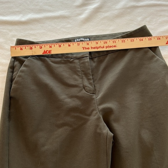Express Columist Skinny Mid Rise Slim Leg Trouser Dress Pant Black 6R - Picture 8 of 11